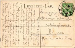 1913 Budapest II. Szent Lukács és Császár fürdő, gőzhajó (EK)