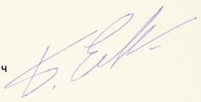 Borisz Jegorov (1937-1994) szovjet űrhajós aláírása képen / Signature of Boris Yegorov (1937-1994) S...