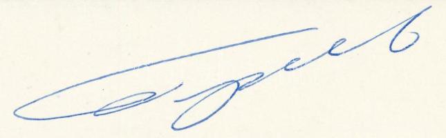 Jurij Glazkov (1939-2008) szovjet űrhajós autográf aláírása őt ábrázoló képen 14x21 cm / Autograph s...