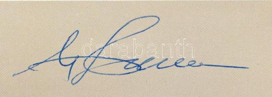 Vlagyimir Dzsanyibekov (1942- )szovjet űrhajós aláírása képén / Signature of Vladimir Dzhanibekov (1...