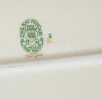 Zsolnay pillangó mintás süteményes készlet. Hat személyes. Kézzel festett, jelzett, hibátlan