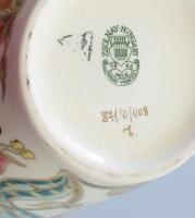 Zsolnay virág mintás váza. Kézzel festett, jelzett, hibátlan 27 cm