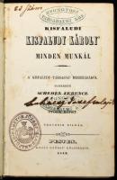 Kisfaludi Kisfaludy Károly minden munkái V-VI. kötet. A Kisfaludy Társaság megbízásából szerkeszté Schedel Ferencz. [Toldy Ferenc.] Pest, 1842. Kilián György, 2+289+2 p.; 1 (Barabás - Sadler: Kisfaludy Károly halálos ágyán, acélmetszet) t.+2+378+3 p. 4. kiadás. Korabeli aranyozott gerincű félvászon-kötések, kopott borítóval, foxing foltos lapokkal, az V. kötetben címképhiánnyal, ex libris-szel, régi possessori bélyegzésekkel és névbejegyzéssel.