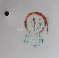 Hollóházi madár figura: darumadár. Kézzel festett, jelzett, hibátlanok 19 cm