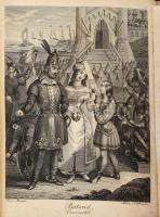 1833 Aurora. Hazai almanach. Alapítá Kisfaludy Károly. Folytatja Bajza [József. XIV. évfolyam.] Pest, 1833, Trattner - Károlyi, 1 (rézmetszetű díszcímlap, metszete: Karacs Ferenc (1770-1838)) t.+2+372 p. + 2 (rézmetszetű képtáblák, Johann Jacob Mezler - Michael Hofmann: Botond, Czuczortól ,Johann Nepomuk Ender - Michael Hofmann: Ottília) t. Korabeli egészvászon-kötés, kopott, foltos borítóval, a gerincen a címke hiányos, a címkép és egy tábla hiányzik, az utolsó 3 lap javított, a végéről 3 lap hiányzik.