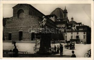 Firenze, Chiesa di S. Lorenzo / church, automobile (EB)