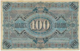 Német Birodalom / Szászország 1911. 100M "hatjegyű sorozatszám" T:F
German Empire / Saxon...
