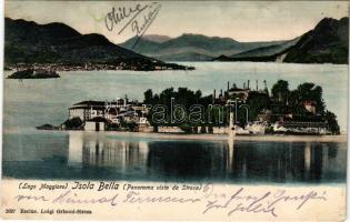 1905 Lago Maggiore, Isola Bella (Panorama vista da Stresa) (Rb)