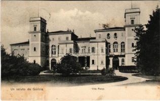 1907 Gorizia, Görz, Gorica; Villa Perco (cut)