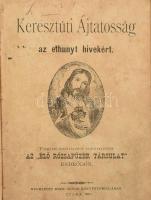 Keresztúti Ájtatosság az elhunyt hivekért. Tagjai számára nyomatta az ,,Élő Rózsafűzér Társulat" Endrődön. Gyoma, 1893, Kner Izidor, 320 p. Első kiadás. Korabeli egészbőr-kötésben, viseltes, sérült borítóval, foltos lapokkal, az utolsó lapon kisebb szakadással, az előzéklapon és a belső kötéstáblán bejegyzésekkel. Ritka, korai Kner-kiadvány!