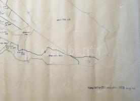 [Térkép] Vámosmikola község átnézeti térképe. Mértéke: 1 : 10,000. Készült az Országos Földméréstani...