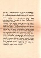 [Aprónyomtatvány] Marosán György Nagybudapest képviselőjelöltje. Az 1949. május 15-re kitűzött orszá...