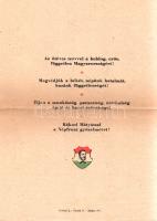 [Aprónyomtatvány] Marosán György Nagybudapest képviselőjelöltje. Az 1949. május 15-re kitűzött orszá...
