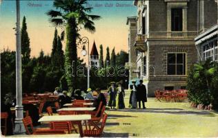 Abbazia, Opatija; Vor dem Café Quarnero / café terrace (EK)