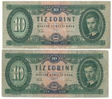 1957-1960. 10Ft (2xklf) T:F,VG Adamo F4