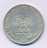 Lengyelország 1974. 200Zl Ag "30 éves a Népköztársaság" T:AU,XF patina Poland 1974. 200 Zl...