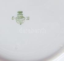 Zsolnay meisseni hagymamintás desszertes tál, jelzett, hibátlan, d: 18 cm