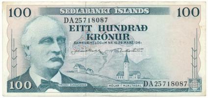 Izland 1974-1980. (1961) 100K &quot;DA25718087&quot; T:F Iceland 1974-1980. (1961) 100 Kronur &quot;DA25718087&quot; C:F Krause P#44