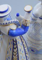 Hollóházi mulató pár, jelzett, hibátlan, m: 20,5 cm