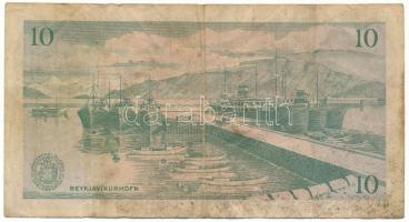 Izland 1960-1964. (1957) 10K "B6577457" T:F,VG 
Iceland 1960-1964. (1957) 10 Kronur "...