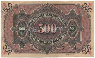 Német Birodalom / Szászország 1890. 500M T:F German Empire / Saxony 1890. 500 Mark C:F
Krause P#S95...