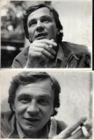 Mózes Attila (1952-2017) író, irodalomkritikus, szerkesztőről készült portrék, 6 db, ázásnyomokkal, ...