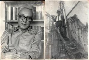 Székely János (1929-1992) költő, elbeszélő, dráma- és esszéíró, műfordítóról készült portrék, ázásny...