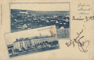1899 Budisov nad Budisovkou (Bautsch) with Tobacco factory