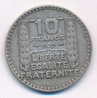 Franciaország 1929. 10F Ag T:XF patina France 1929. 10 Francs Ag C:XF patina Krause KM#878