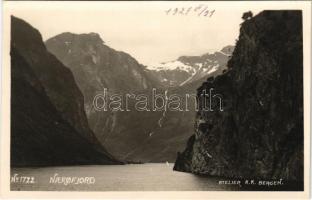 1927 Naerofjorden, Naeroyfjord;