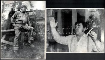 Lászlóffy Aladár (1937-2009) Kossuth-díjas költő, író, műfordító, szerkesztőről készült portrék, 6 d...