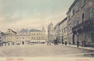 Klatovy with catholic church and Café
