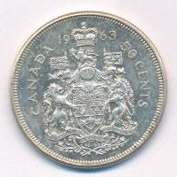 Kanada 1963. 50c Ag "II. Erzsébet" T:AU,XF 
Canada 1963. 50 Cents Ag "Elizabeth II&q...