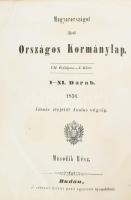 Magyarországot illető Országos Kormánylap. VII. Évfolyam. - I. Kötet. I-XI. Darab. 1856. Január elej...