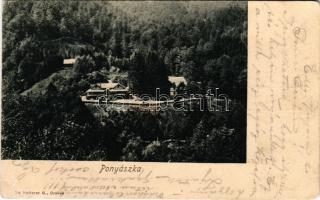 1915 Ponyászka, Poneasca (Bozovics, Bozovici); Hutterer G. (EK) + &quot;Cs. és kir. ellenőrző Temesvár&quot; bélyegzés