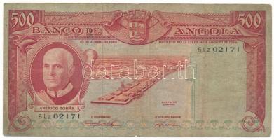 Angola 1962. 500E T:VG Angola 1962. 500 Escudos C:VG Krause P#95