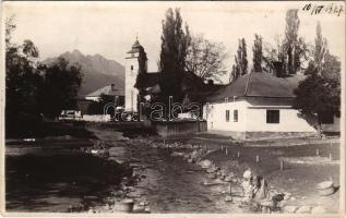 1927 Nagyszalók, Velky Slavkov (Poprád); templom / church. photo