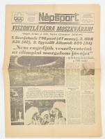 1976 Népsport 1976. aug. 3-i száma, a címlapon a montreali olimpia végeredményeivel (,,Viszontlátásra Moszkvában!&quot;), 8 p.