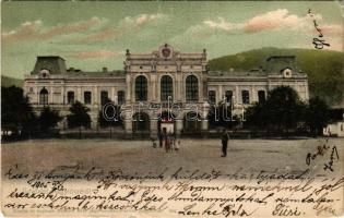 1905 Nagyrőce, Nagy-Rőcze, Gross-Rauschenbach, Velká Revúca; Fő tér, vendéglő, étterem. Büchler Béla kiadása / main square, restaurant (EB)