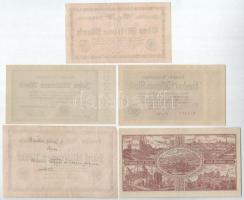 Német Birodalom / Weimari Köztársaság / Német Birodalmi Vasút 1923. 1.000.000M - 20.000.000.000M (5x...