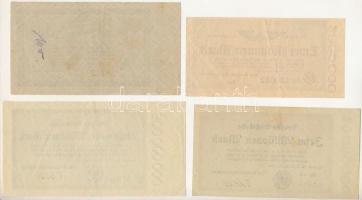 Német Birodalom / Weimari Köztársaság / Német Birodalmi Vasút 1923. 2.000.000M - 500.000.000M (4xklf...