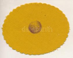 Német Birodalom / Weimari Köztársaság / Bielefeld 1923. 4,20 Aranymárka = 1 Dollár sárga bársony szü...