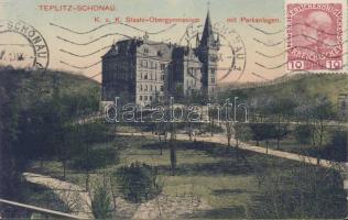 Teplice Royal Grammar School and park