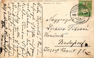 1910 Nagybiccse, Nagy-Bittse, Bytca; Fő tér, Deutsch Ignác szesz szabadraktára, Grünbaum Emil, Berge...