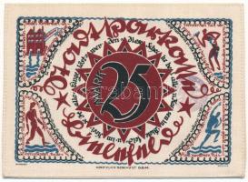 Német Birodalom / Weimari Köztársaság / Bielefeld 1921. 25M selyem szükségpénz pecséttel T:XF German...