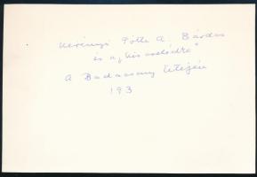 cca 1930 Három Kodály tanítványt megörökítő felvétel: Kerényi György (1902-1986) zeneszerző, népzene...