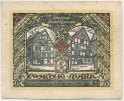 Német Birodalom / Weimari Köztársaság / Osterwieck Baustein 1922. 20M bőr szükségpénz T:AU 
German ...