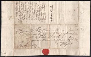 1796 Füzesgyarmatról a mogyorósi Ilosvay Ferencnek küldött levél Fülpösre több helyi neme áltat aláí...