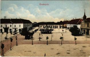 1915 Érsekújvár, Nové Zámky; Arany Oroszlán szálloda, Nemzeti szálloda, üzletek / hotels, shops (EB)