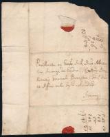 1759 Vízkelet Felvidék, Cierny Brod, SK. Mattyasovszky Ignác (1718-1761) római katolikus plébános, j...